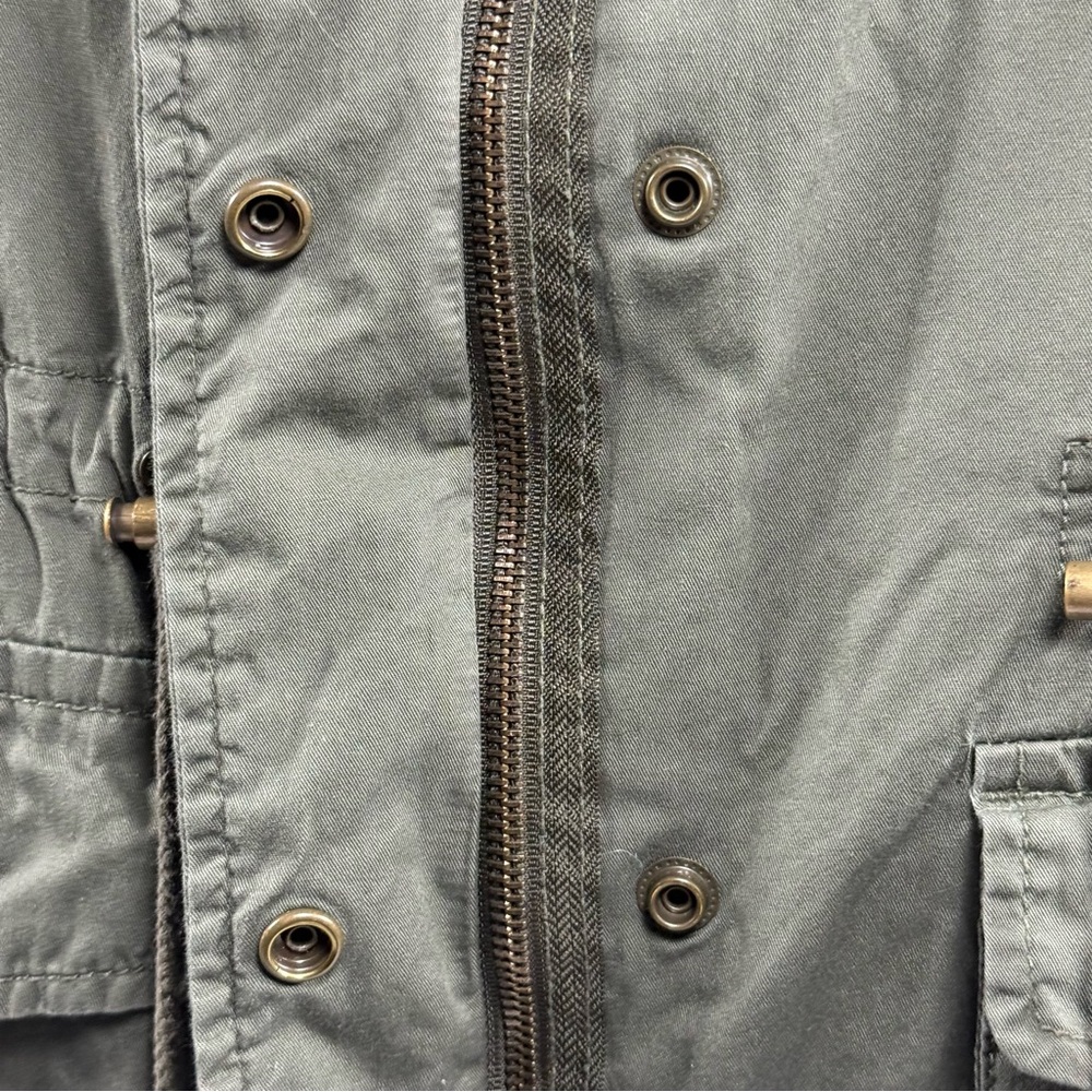Utility Military Vest a.n.a. Olive Green Anorak Cargo Layering L Large - Picture 8 of 10